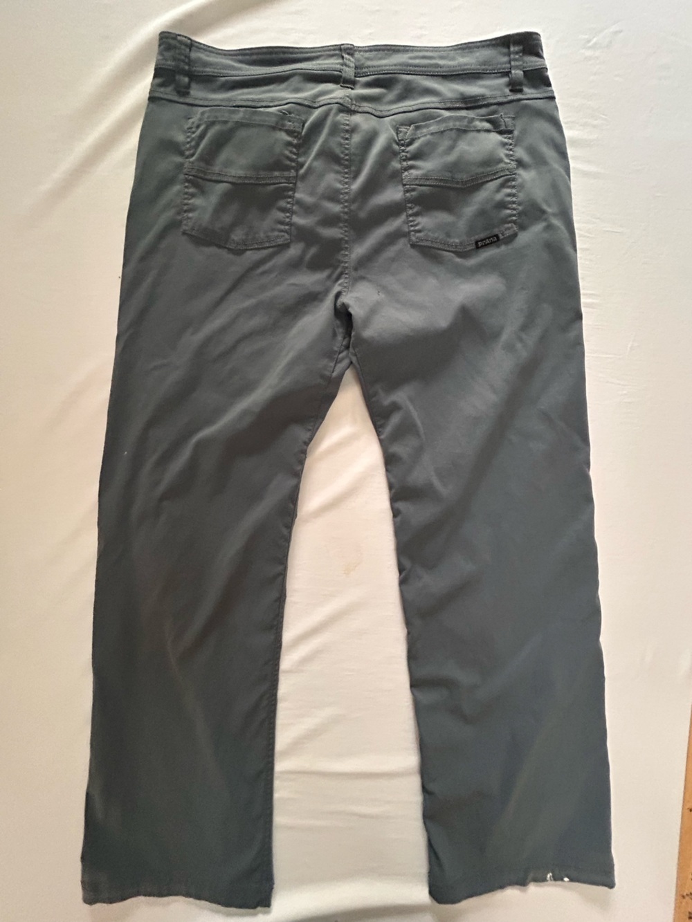 Prana Hiking Pants Mens 38x30 Gray Slim Fit Outdoor Stretch Trail Pants - Picture 5 of 7